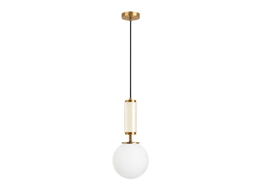 Metall-Hängeleuchte „Moira“ – 15 x 15 x 120 cm – Beige