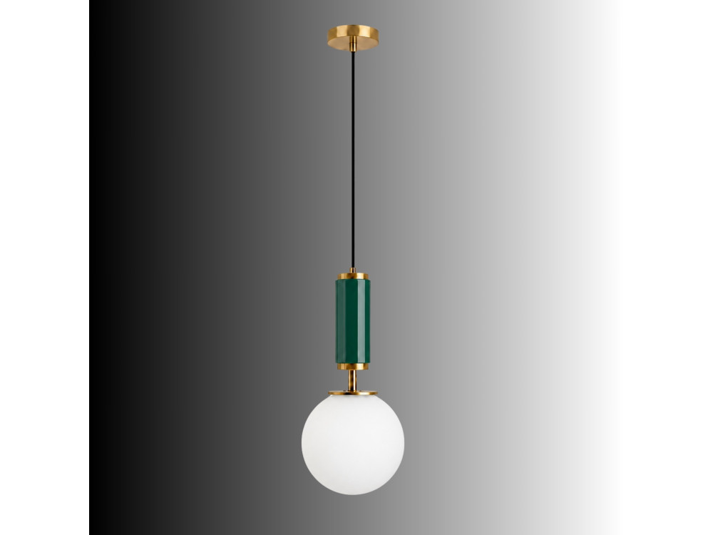 Metall-Hängeleuchte „Moira“ – 15 x 15 x 120 cm – Grün