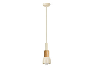 Metall-Hängeleuchte „Elwood“ – 10 x 25 cm – Beige