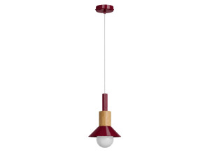 Metall-Hängeleuchte „Elwood“ – 14 x 26 cm – Rot
