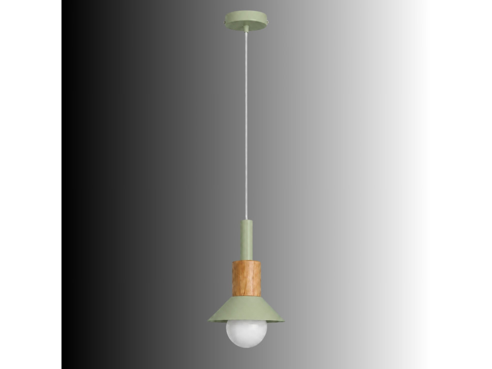 Metall-Hängeleuchte „Elwood“ – 14 x 26 cm – Grün