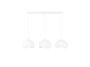 Metall-Kronleuchter „Yontu“ – 27 x 30 x 65 cm – Weiß