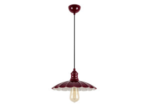 Metall-Hängeleuchte „Volan“ – 25 x 25 cm – Bordeaux