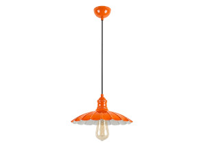 Metall-Hängeleuchte „Volan“ – 25 x 25 cm – Orange