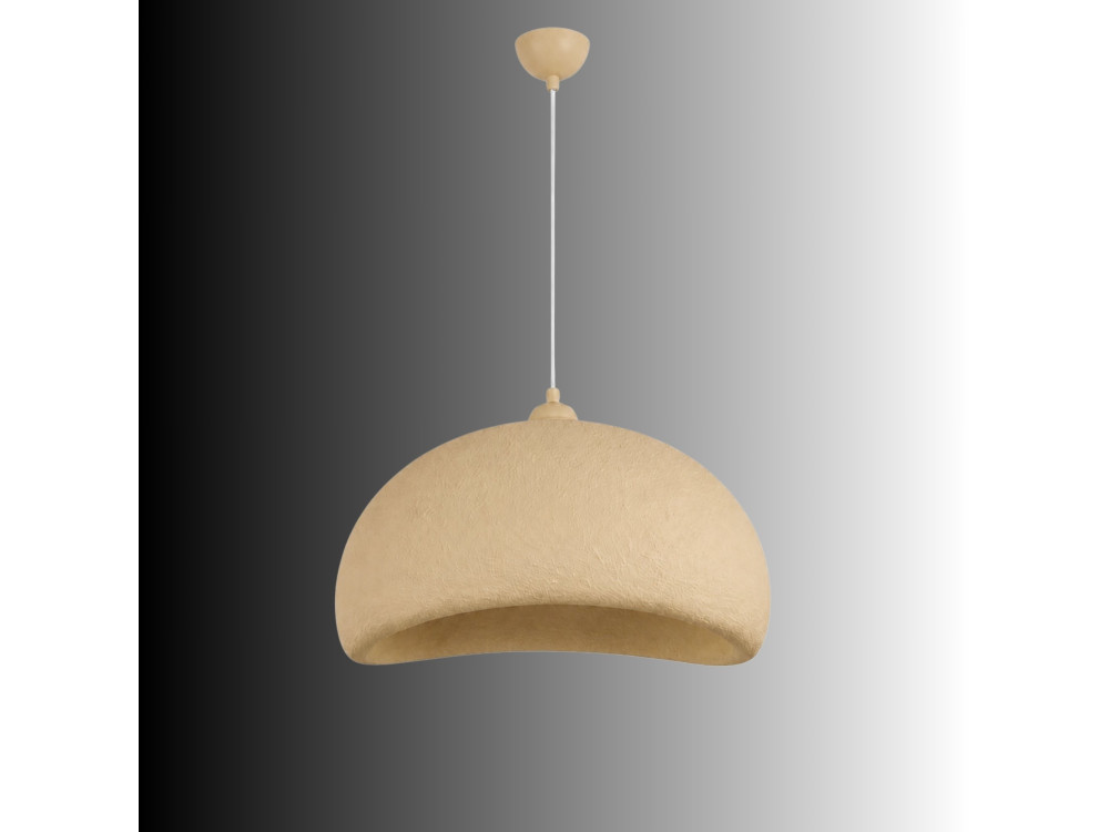 Metall-Hängeleuchte „Beta“ – 40 x 32 cm – Beige