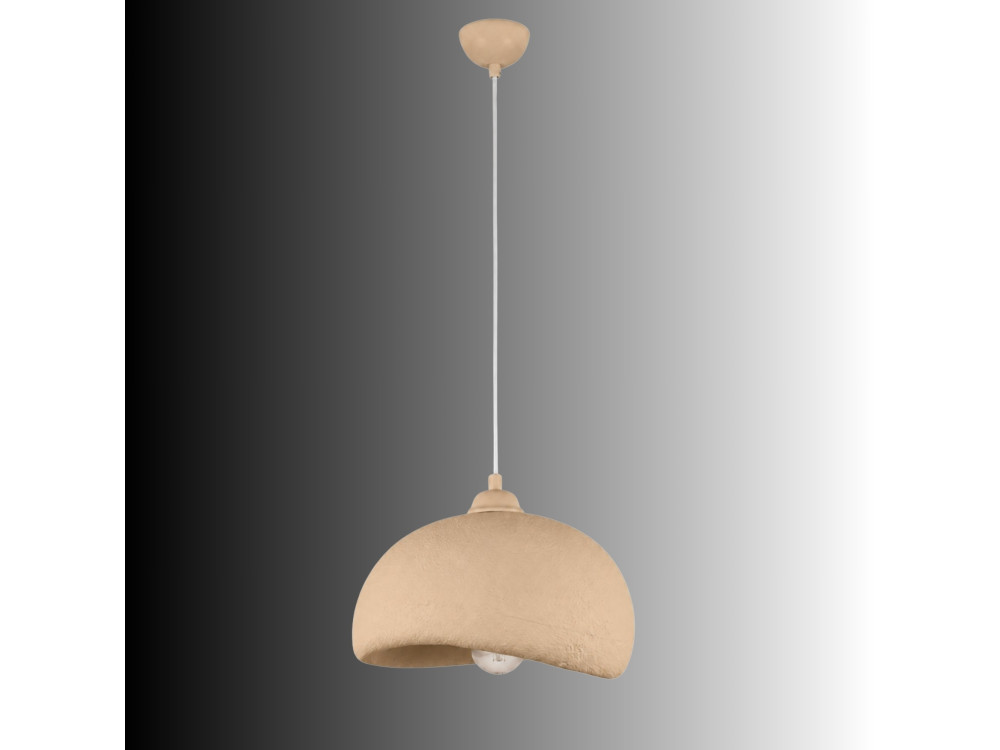 Metall-Hängeleuchte „Beta“ – 30 x 24 cm – Beige