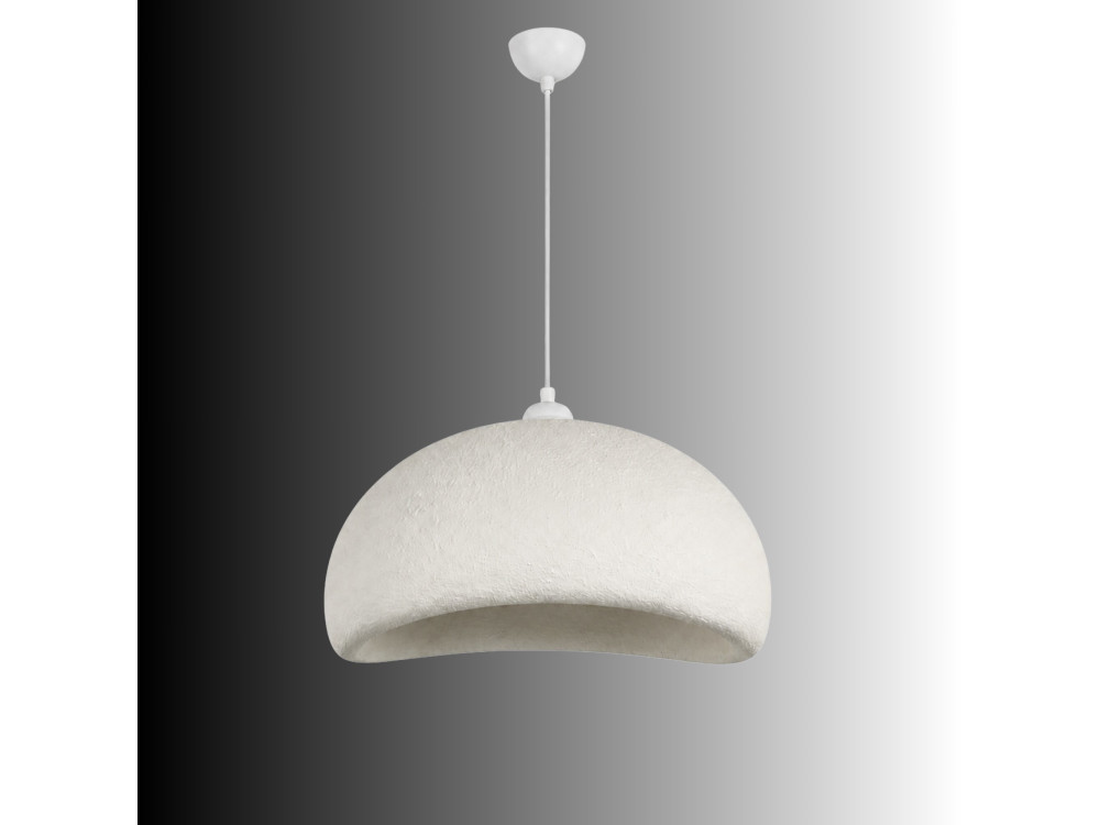 Metall-Hängeleuchte „Beta“ – 40 x 32 cm – Weiß