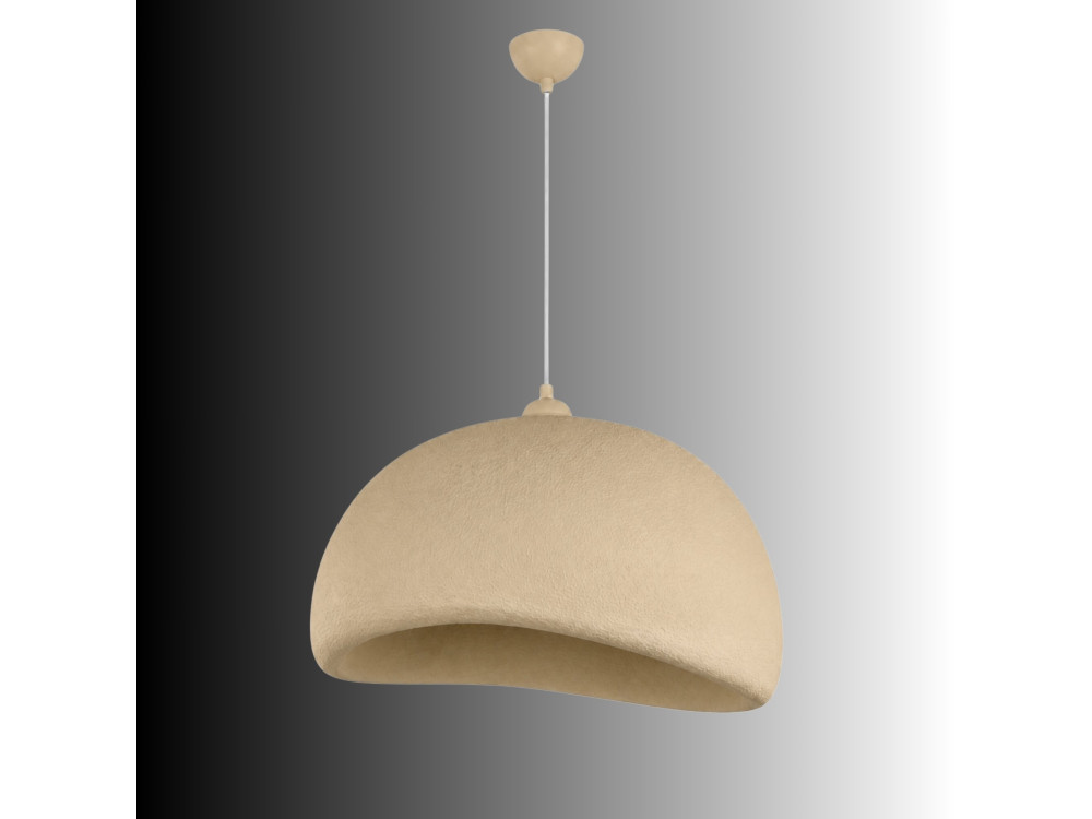 Metall-Hängeleuchte „Beta“ – 50 x 40 cm – Beige