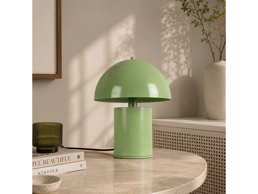 Tischlampe aus Metall „Pera“ – 26 x 26 cm – Mintgrün