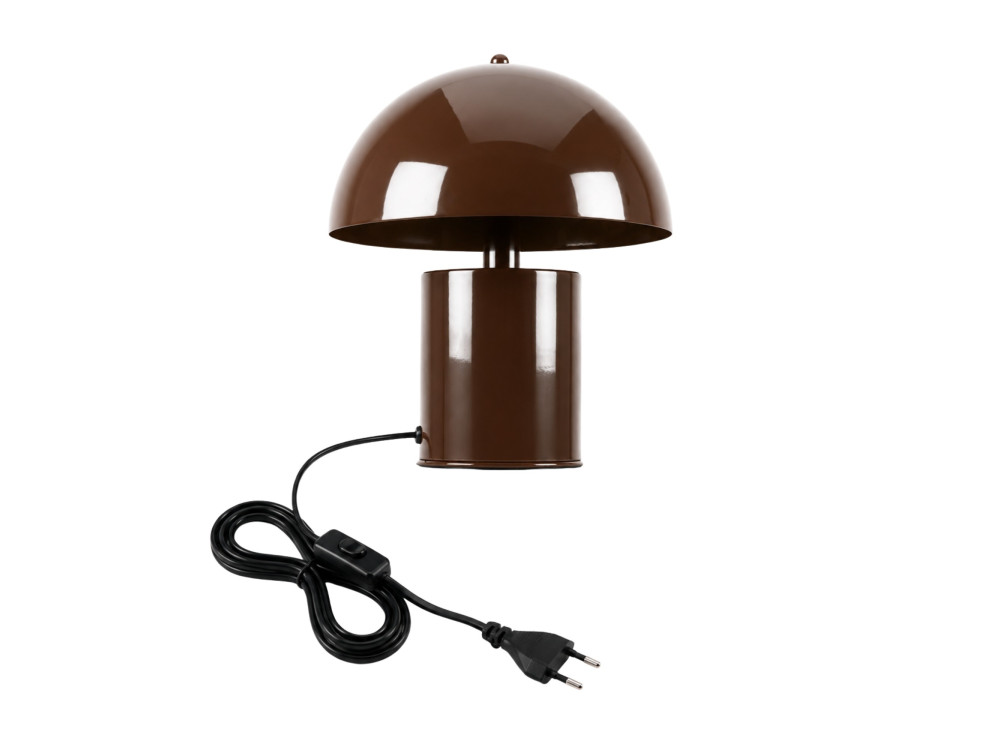 Tischlampe aus Metall „Pera“ – 26 x 26 cm – Braun
