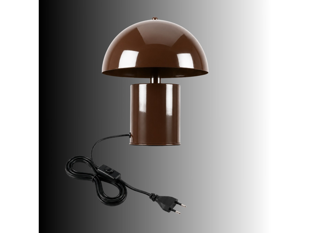 Tischlampe aus Metall „Pera“ – 26 x 26 cm – Braun