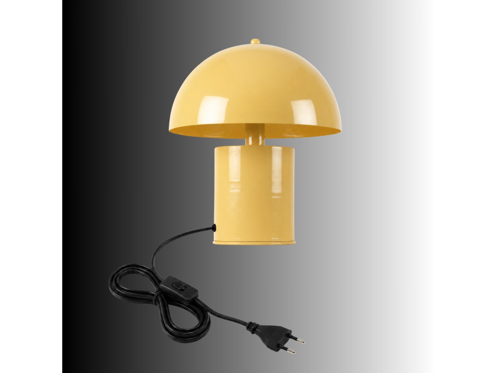 Tischlampe aus Metall „Pera“ – 26 x 26 cm – Gelb