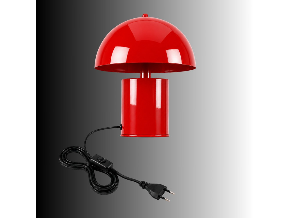 Tischlampe aus Metall „Pera“ – 26 x 26 cm – Rot