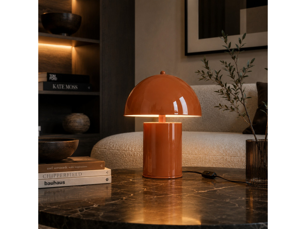 Tischlampe aus Metall „Pera“ – 26 x 26 cm – Orange