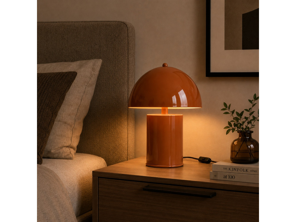 Tischlampe aus Metall „Pera“ – 26 x 26 cm – Orange