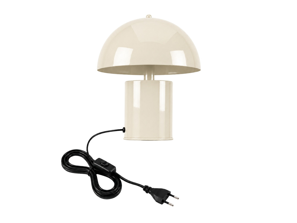 Tischlampe aus Metall „Pera“ – 26 x 26 cm – Beige