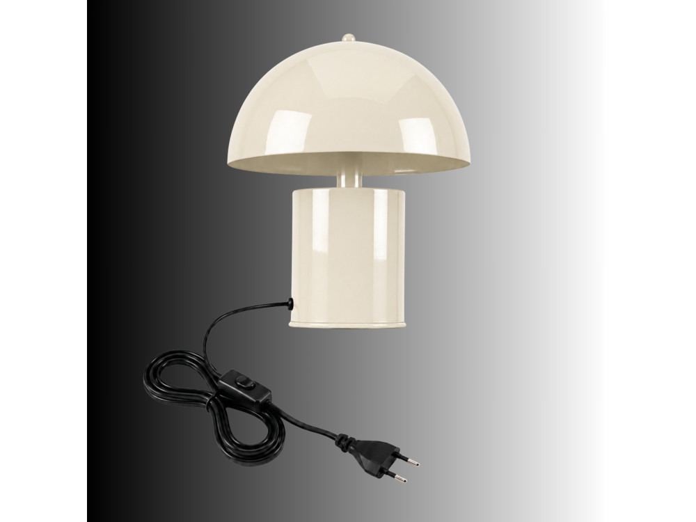 Tischlampe aus Metall „Pera“ – 26 x 26 cm – Beige