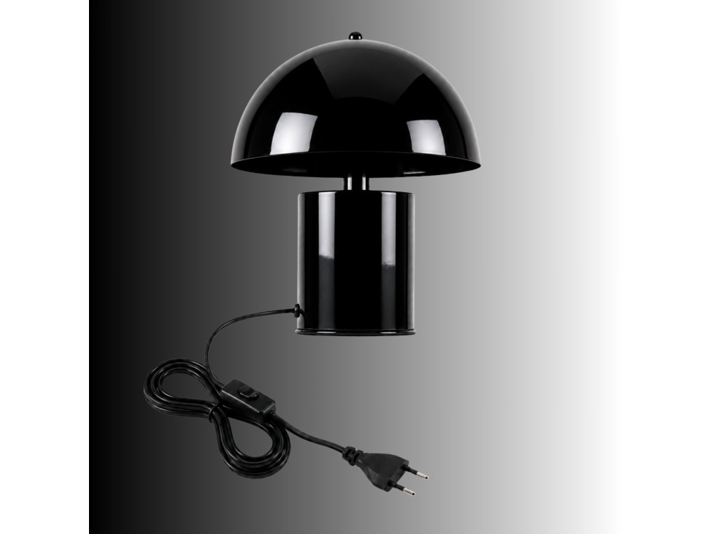 Tischlampe aus Metall „Pera“ – 26 x 26 cm – Schwarz