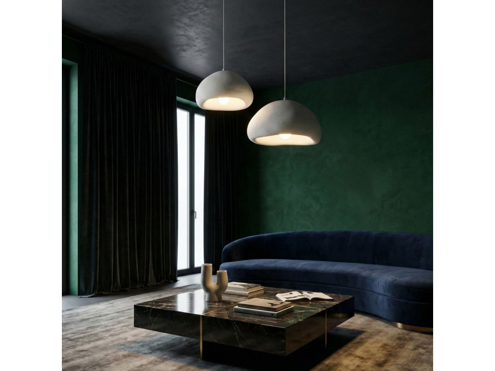 Metall-Kronleuchter „Loval“ – 70 x 40 cm – Weiß