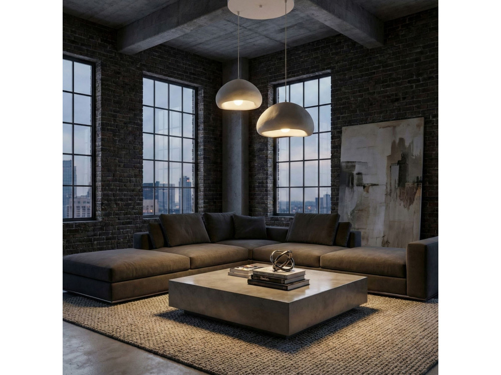 Metall-Kronleuchter „Loval“ – 70 x 40 cm – Weiß