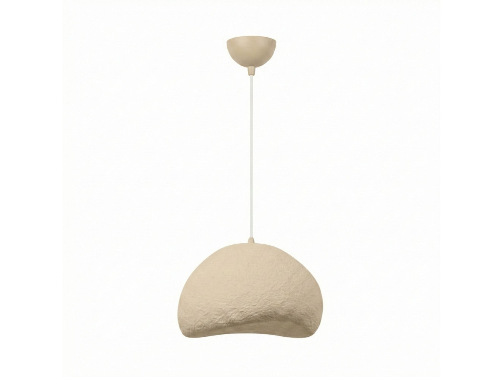 Metall-Hängeleuchte „Loval“ – 50 x 44 cm – Beige