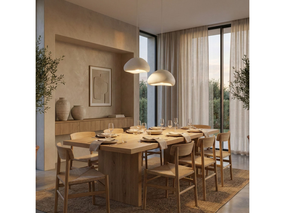 Metall-Kronleuchter „Loval“ – 74 x 40 cm – Weiß