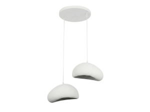 Metall-Kronleuchter „Loval“ – 45 x 27 cm – Weiß