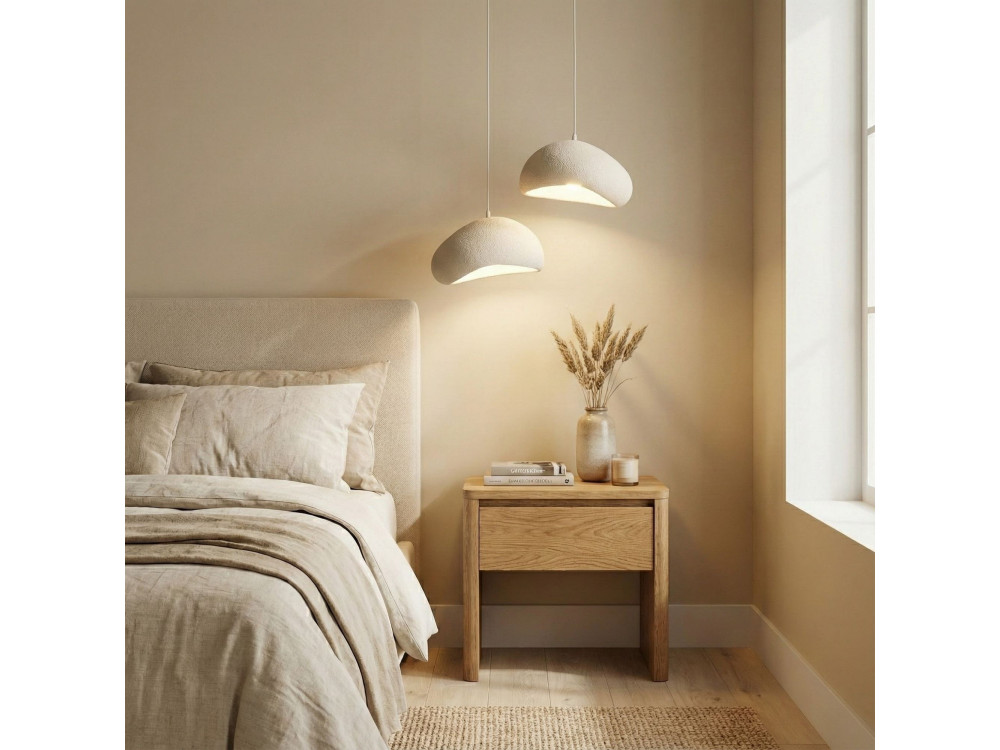 Metall-Kronleuchter „Loval“ – 45 x 27 cm – Weiß