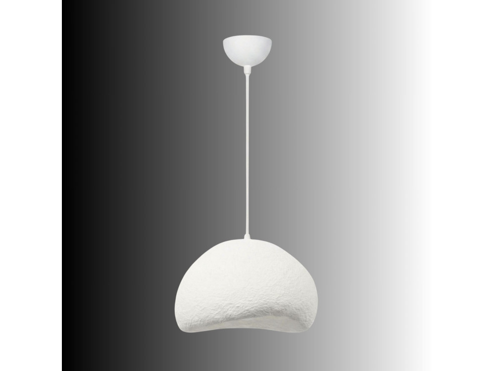Metall-Hängeleuchte „Loval“ – 50 x 44 cm – Weiß