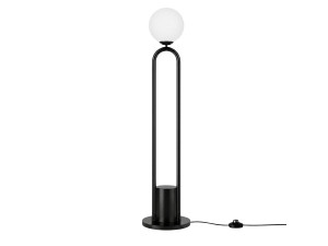 Metall-Stehlampe „Loop“ – 30 x 30 cm – Schwarz