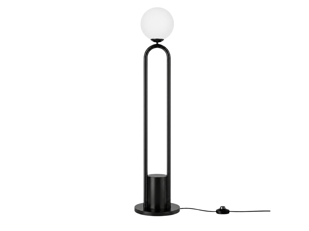 Metall-Stehlampe „Loop“ – 30 x 30 cm – Schwarz