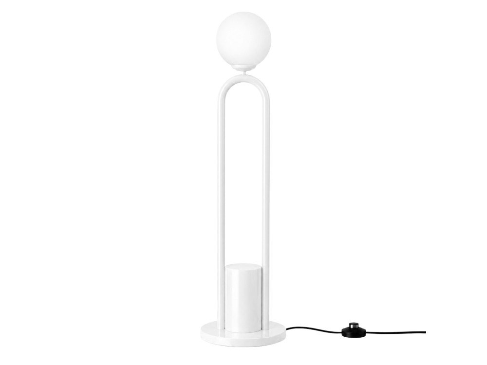 Metall-Stehlampe „Loop“ – 30 x 30 cm – Weiß
