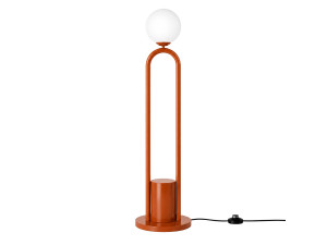 Metall-Stehlampe „Loop“ – 30 x 30 cm – Braun
