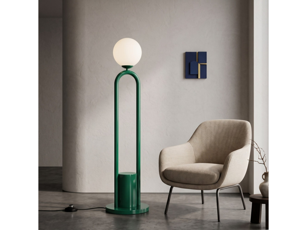 Metall-Stehlampe „Loop“ – 30 x 30 cm – Grün
