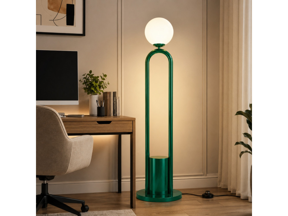 Metall-Stehlampe „Loop“ – 30 x 30 cm – Grün
