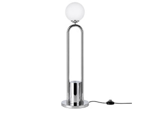 Metall-Stehlampe „Loop“ – 30 x 30 cm – Grau