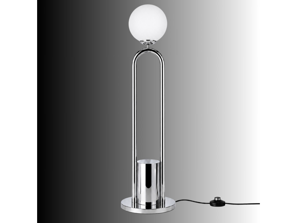Metall-Stehlampe „Loop“ – 30 x 30 cm – Grau