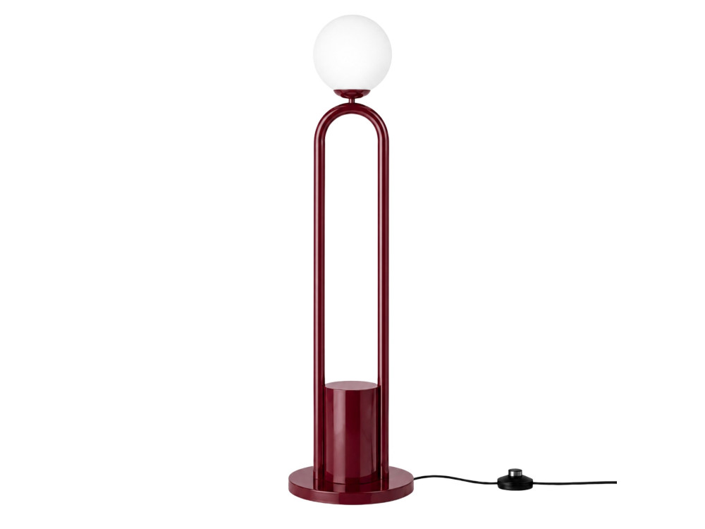 Metall-Stehlampe „Loop“ – 30 x 30 cm – Rot