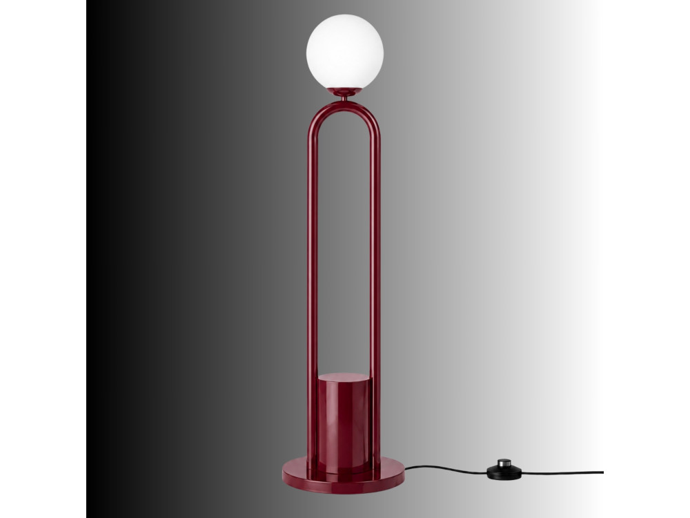 Metall-Stehlampe „Loop“ – 30 x 30 cm – Rot