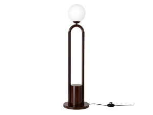 Metall-Stehlampe „Loop“ – 30 x 30 cm – Braun