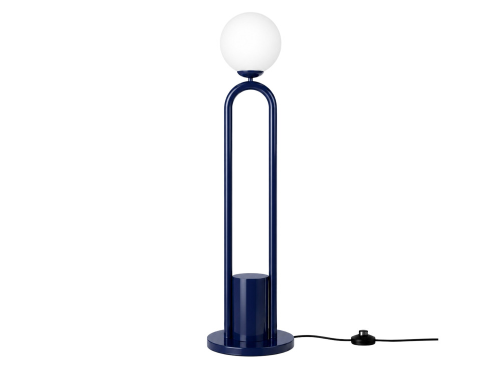 Metall-Stehlampe „Loop“ – 30 x 30 cm – Blau