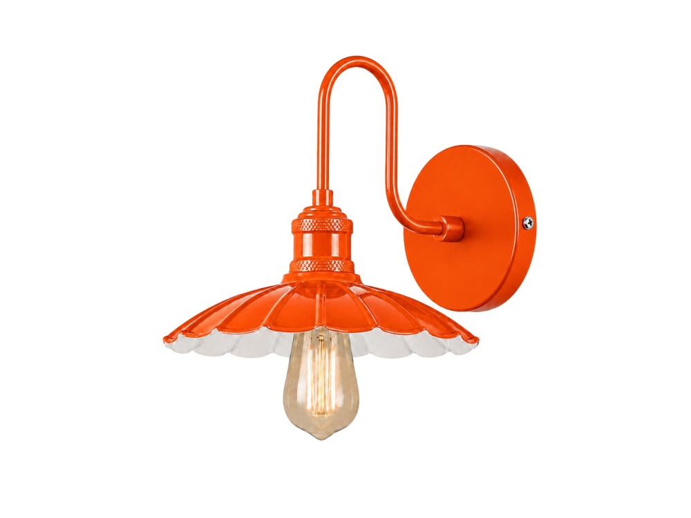 Wandleuchte aus Metall „Volan“ – 25 x 30 cm – Orange
