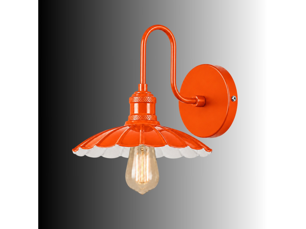 Wandleuchte aus Metall „Volan“ – 25 x 30 cm – Orange