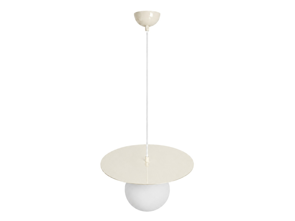 Metall-Hängeleuchte „Vesper“ – 40 x 40 cm – Beige