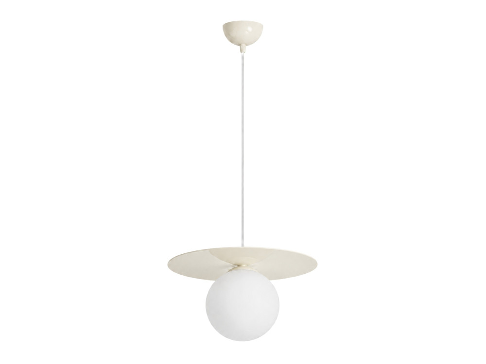 Metall-Hängeleuchte „Vesper“ – 40 x 40 cm – Beige