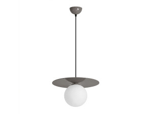 Metall-Hängeleuchte „Vesper“ – 40 x 40 cm – Grau