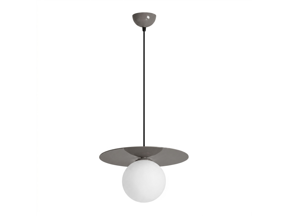 Metall-Hängeleuchte „Vesper“ – 40 x 40 cm – Grau