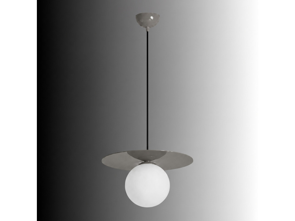 Metall-Hängeleuchte „Vesper“ – 40 x 40 cm – Grau
