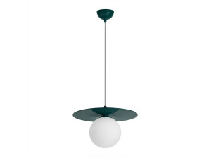 Metall-Hängeleuchte „Vesper“ – 40 x 40 cm – Grün