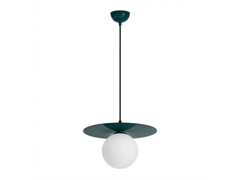 Metall-Hängeleuchte „Vesper“ – 40 x 40 cm – Grün